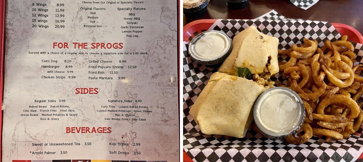 Red Pirate Family Grill & Oyster Bar Menu